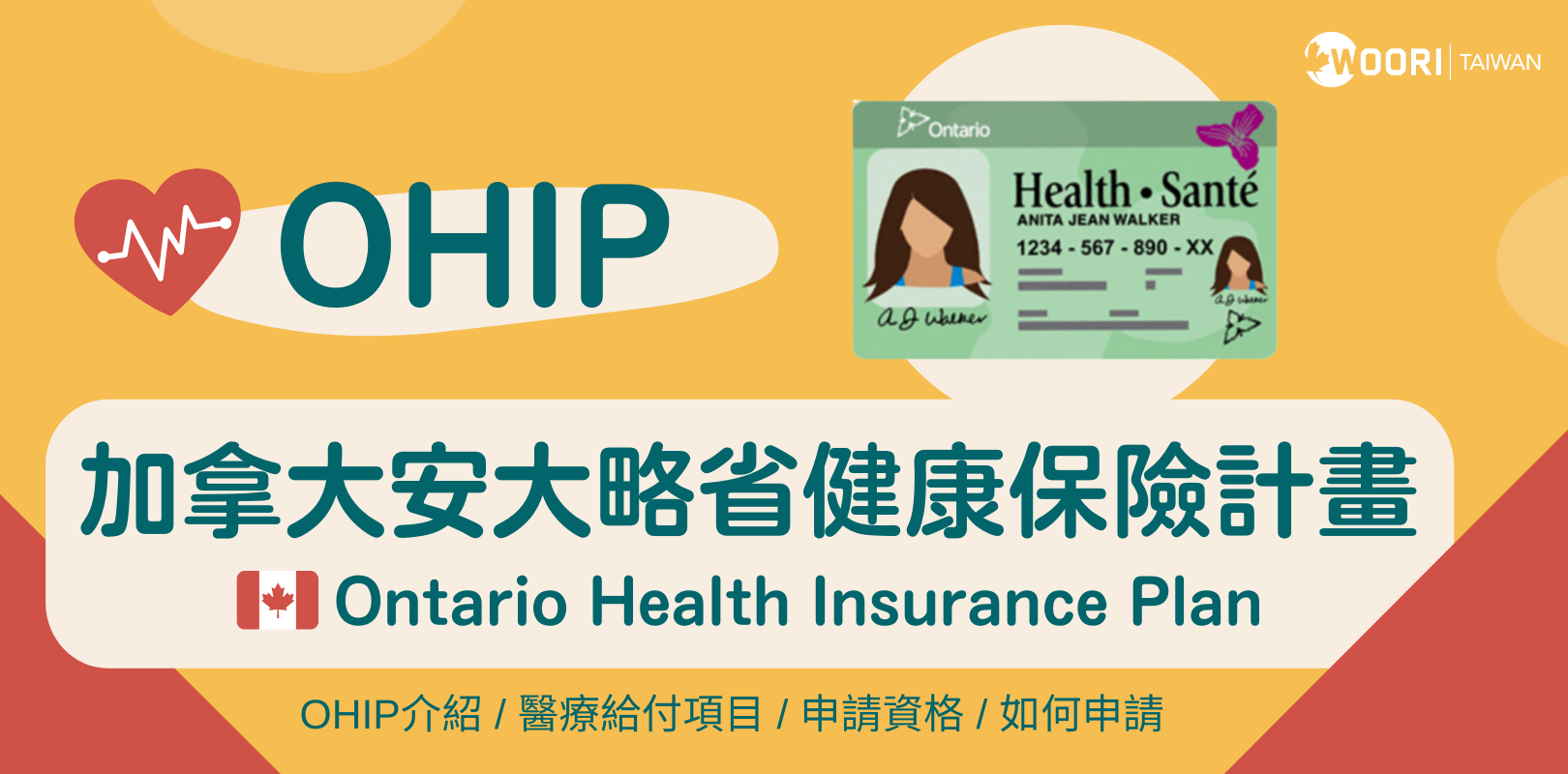 【OHIP】加拿大安大略省健康保險計畫