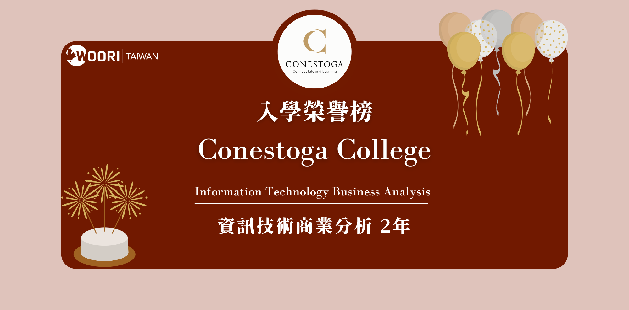 【WOORI 榮譽榜】2022.10 月錄取榜專業｜ Conestoga – 資訊技術商業分析