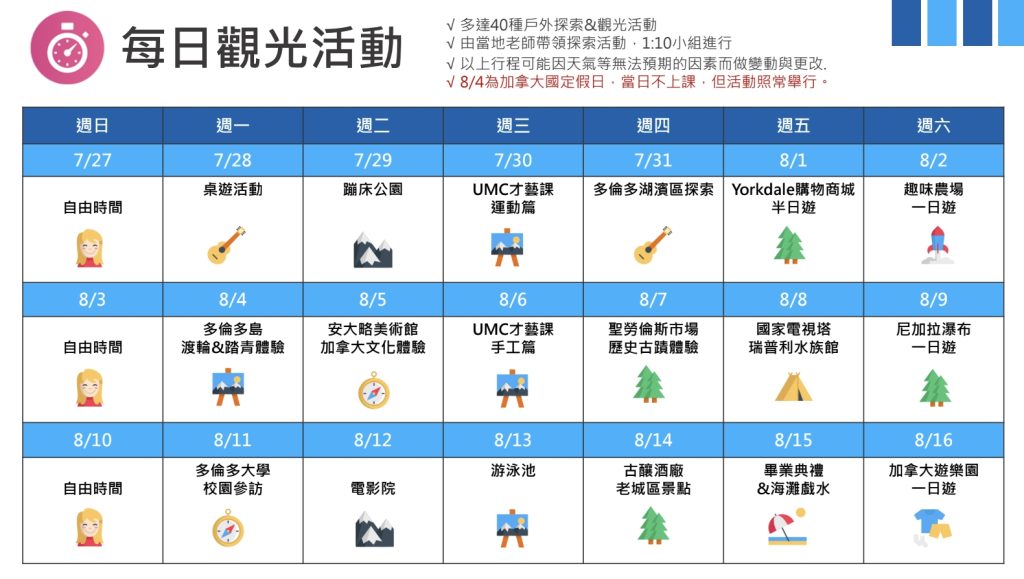 7.27-8.16 UMC 語言學校