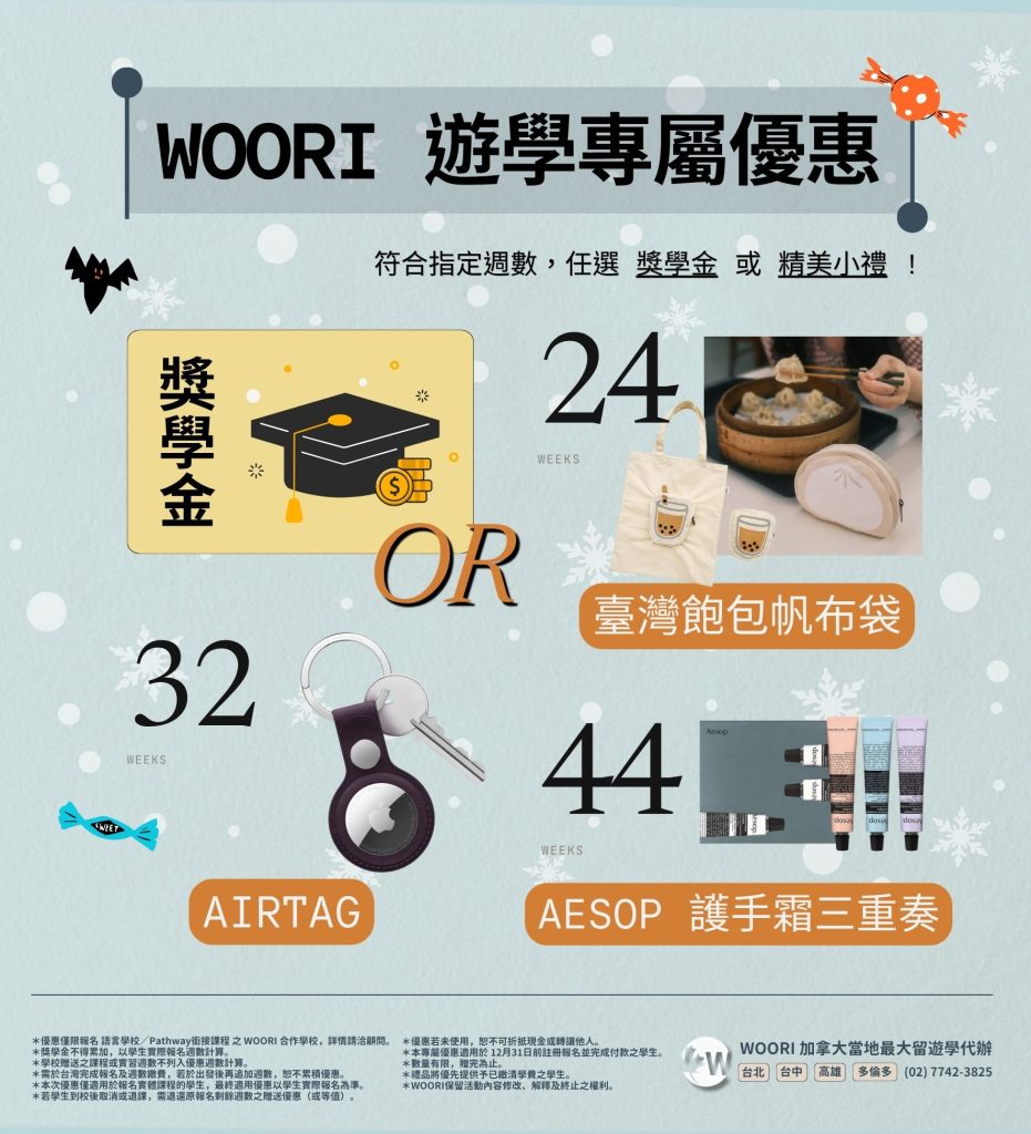 WOORI 10-12月優惠圖